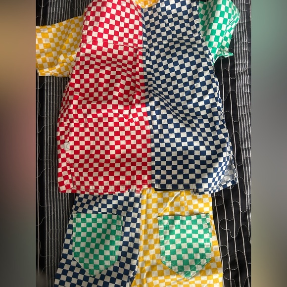 Stella McCartney Kids Multicolor Checkered Set - Picture 3 of 4